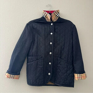 BURBERRY Black Vintage Dranefeld Jacket Size Small